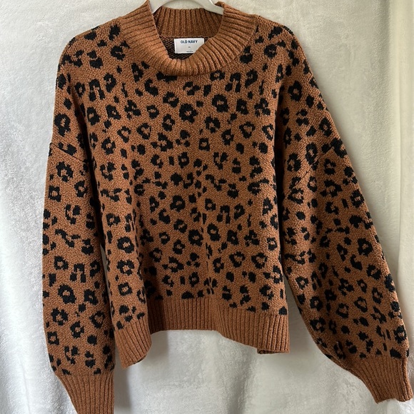Cheetah Sweater size xxl Old Navy - Picture 1 of 5